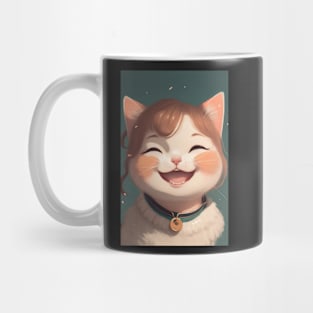 Super cute happy cat Anime style Mug